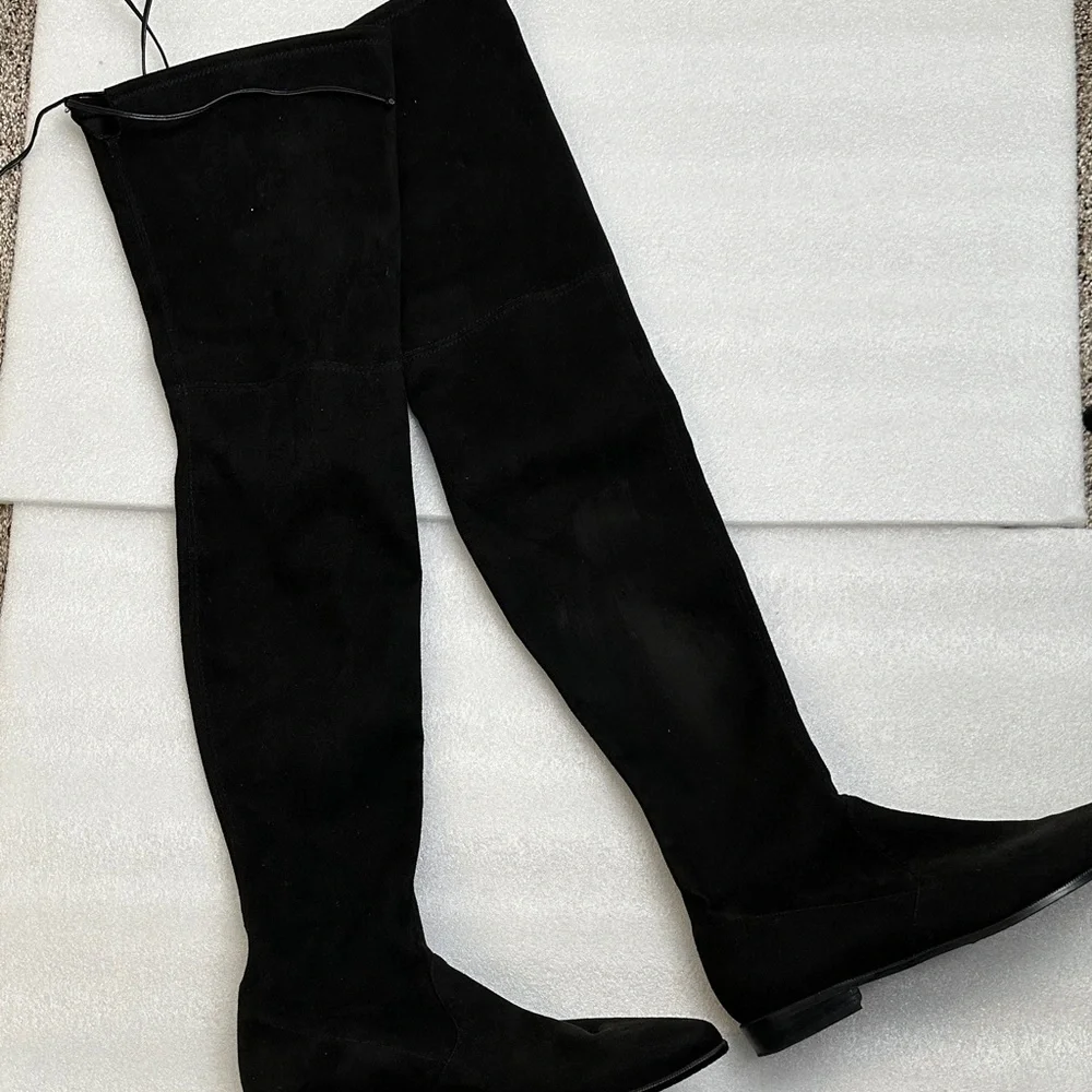 Stuart Weitzman Black Over-the-Knee thigh high Boots size 10 comfy